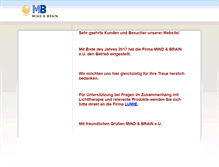 Tablet Screenshot of mindandbrain.at